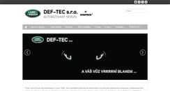 Desktop Screenshot of def-tec.cz