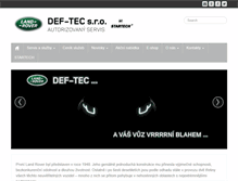 Tablet Screenshot of def-tec.cz